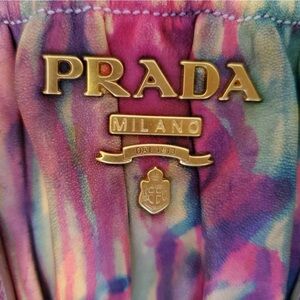 Prada purse tessuto Gaufre Leather red green Blue